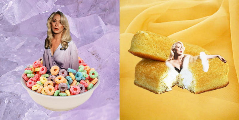 Illustration for article titled Now there’s an Instagram account that combines Meryl Streep and food